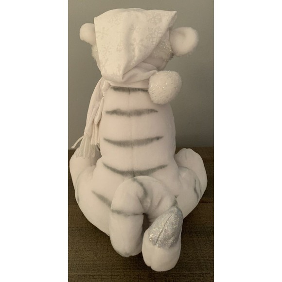 Disney Store Tigger Plush Stuffed Animal White Snowflake Pal Sparkle Holiday 13" - Picture 6 of 9